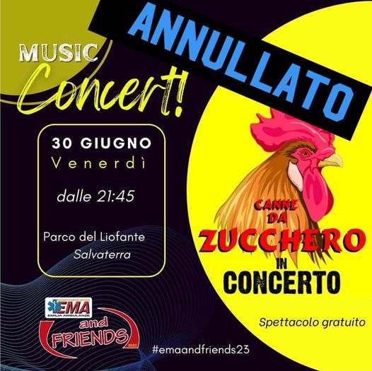 Concerto Salvaterra annullato