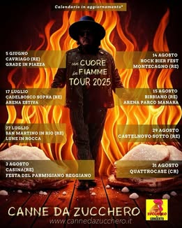 Un cuore in fiamme....tour 2025